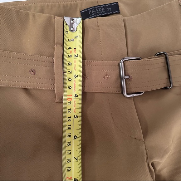Prada Double Belt Trousers - Vintage, Authentic - Beige Size eu 38 - Picture 12 of 15